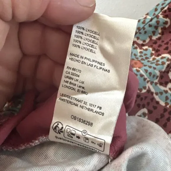 Anthropologie Jumpsuit Womens Small Mauve The Somerset Ruched Short Sleeve - Picture 11 of 16